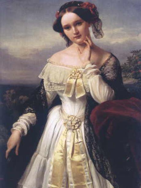 Mathilde Wesendonck, hacia el año 1850.