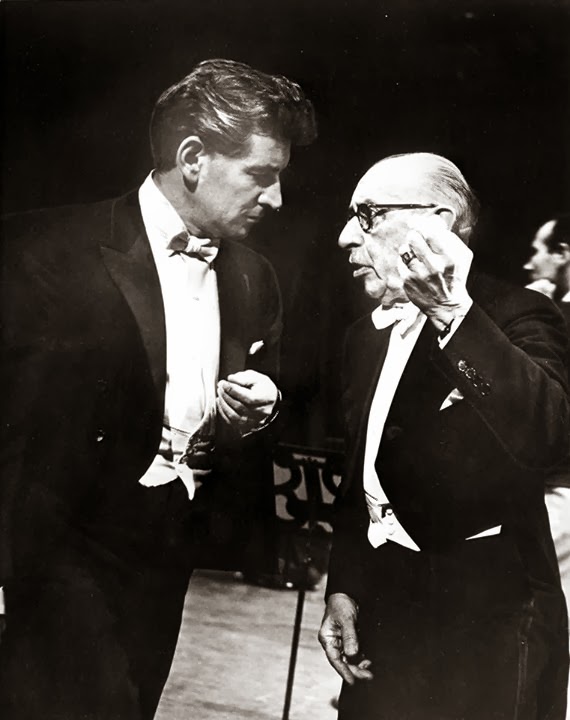 Leonard Bernstein e Igor Stravinsky (1960)