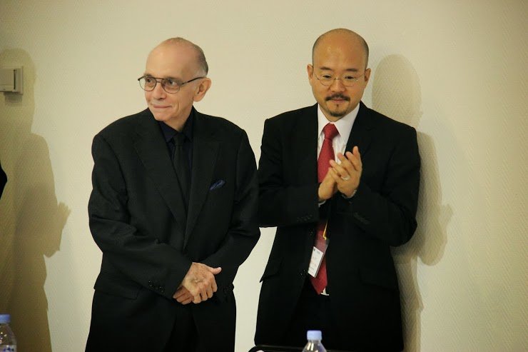 El Sistema EL MAESTRO ABREU Y EL EMBAJADOR DE VENEZUELA EN JAPÓN, SEIKO ISHIKAWA