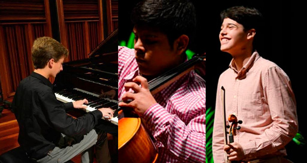 Mozarteum Ricardo Lemus, violín – Danilo Ugarte, cello, Stefano Arena, piano.