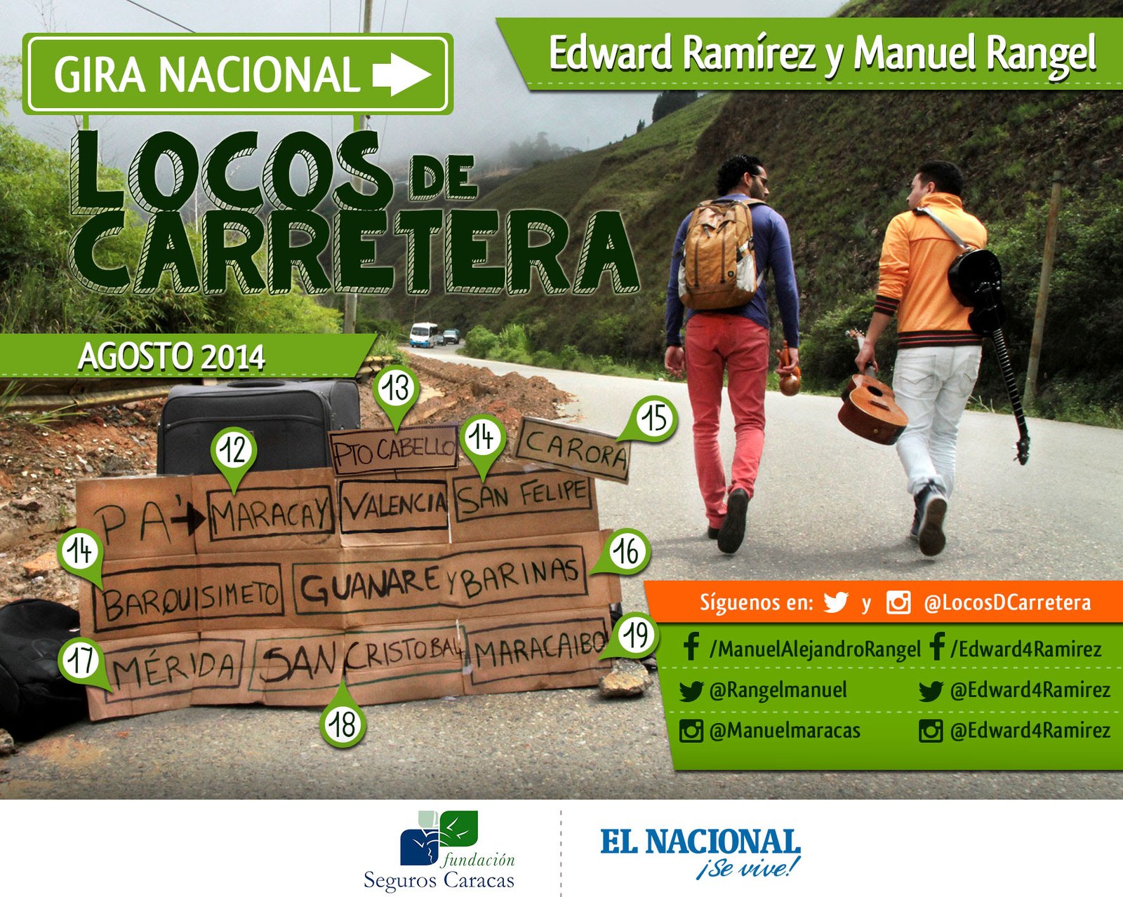 Edward Ramírez Edward Ramírez y Manuel Rangel: Dos Locos de carretera emprenden una aventura musical sin precedentes