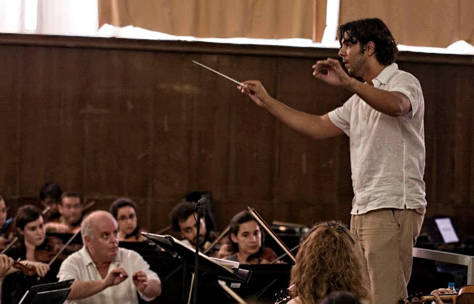 Domingo García Hindoyan Daniel Barenboim en un Masterclass