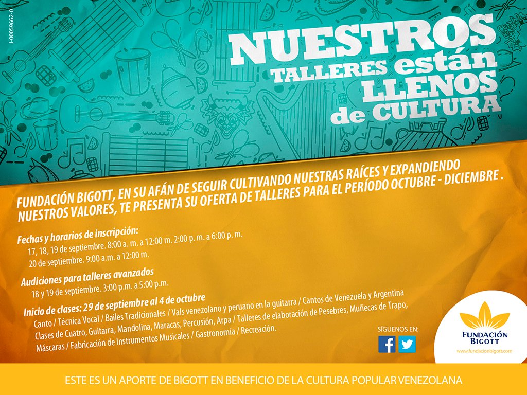 Cultura Popular Talleres octubre diciembre