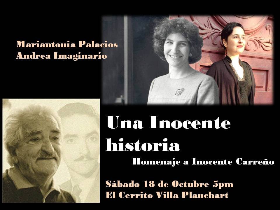 Andrea Imaginario y Mariantonia Palacios celebran a Inocente Carreño en El Cerrito