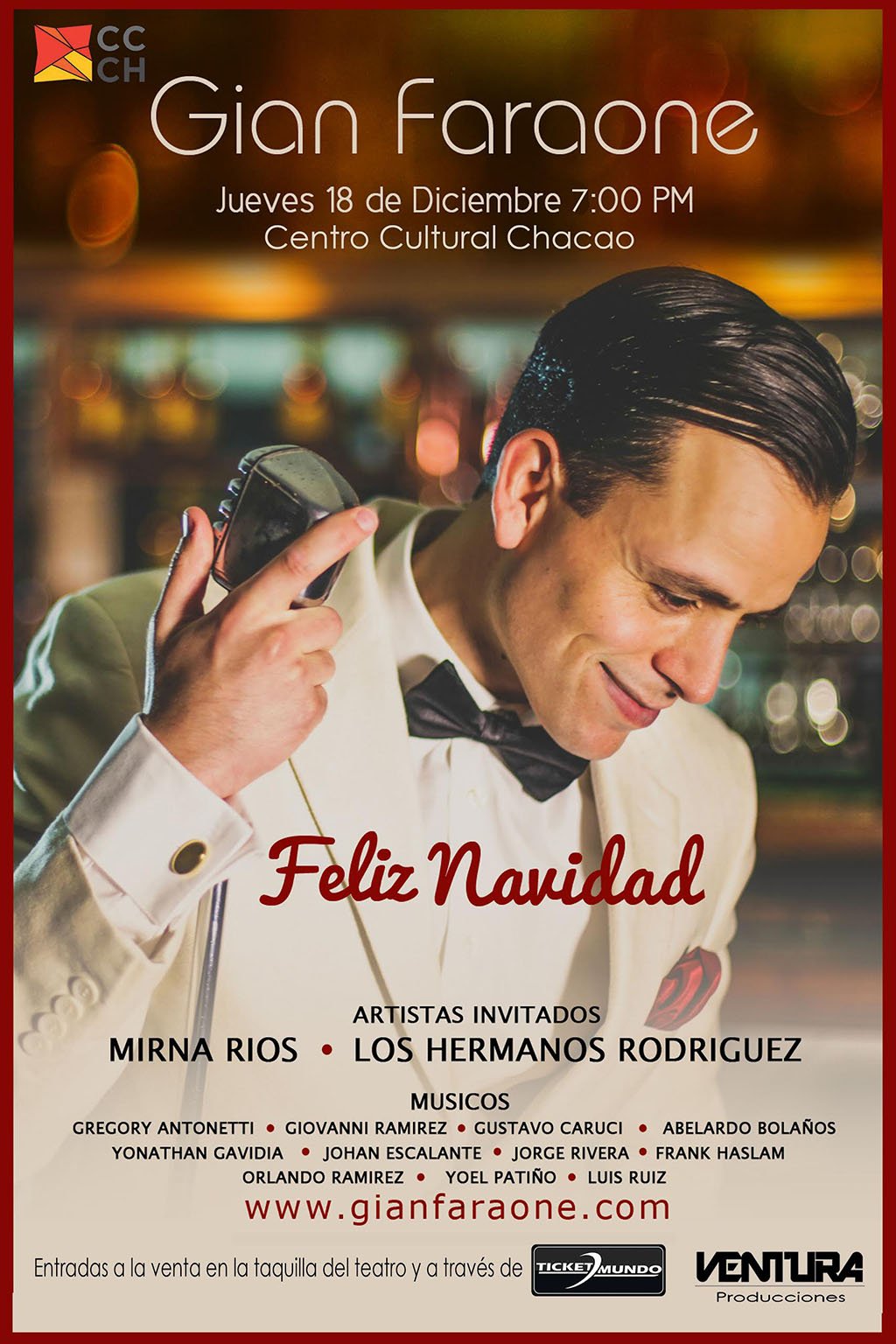 Gian Faraone Gian Faraone llega al Centro Cultural Chacao con su Feliz Navidad