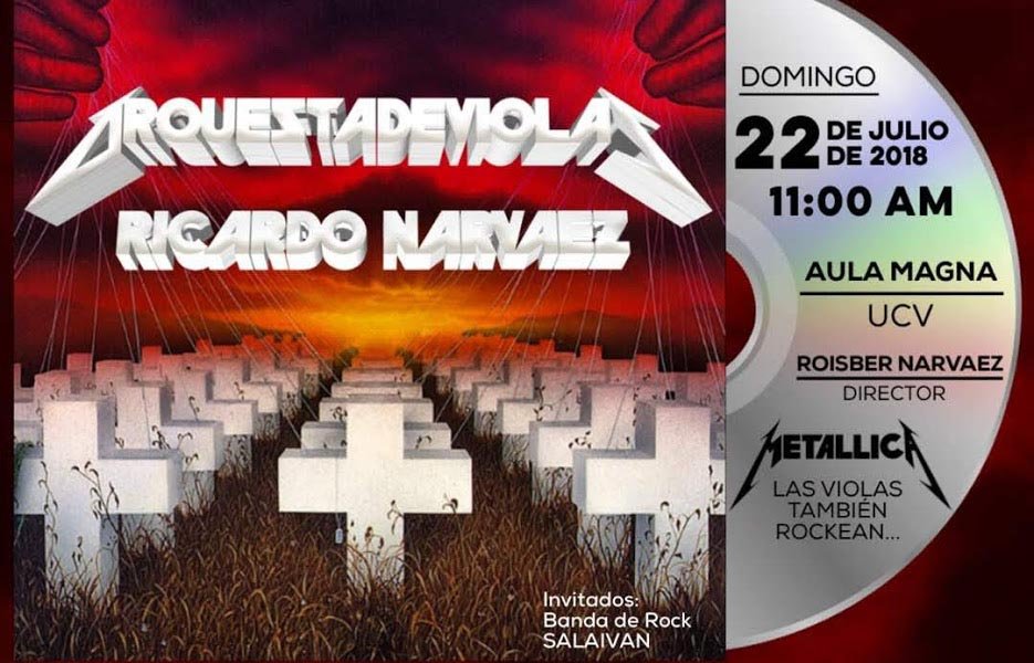 Orquesta de Violas ofrecerá tributo a Metallica en la UCV